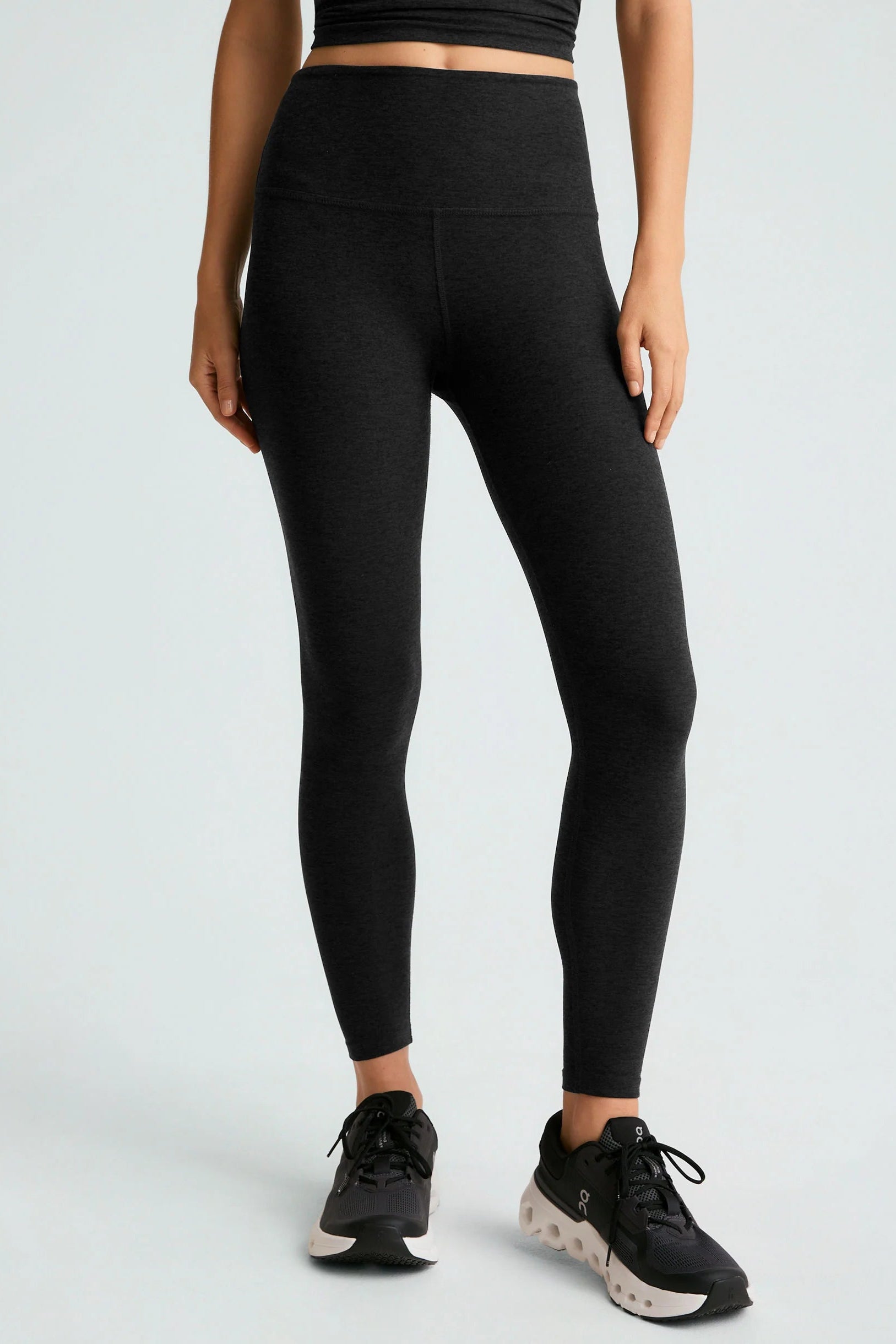 High Waist Caught in the Midi Legging Army Green Heather