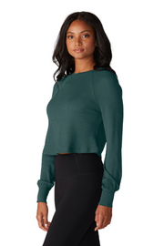Waffle Knit Crop L/S MSRP $65