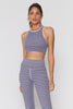 High Neck Jacquard Stripe Bra MSRP $68