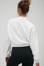Blake Mock Neck Sweatshirt MSRP $88