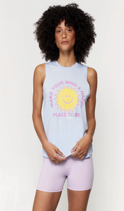 Happy Place Muscle Tank MSRP $48